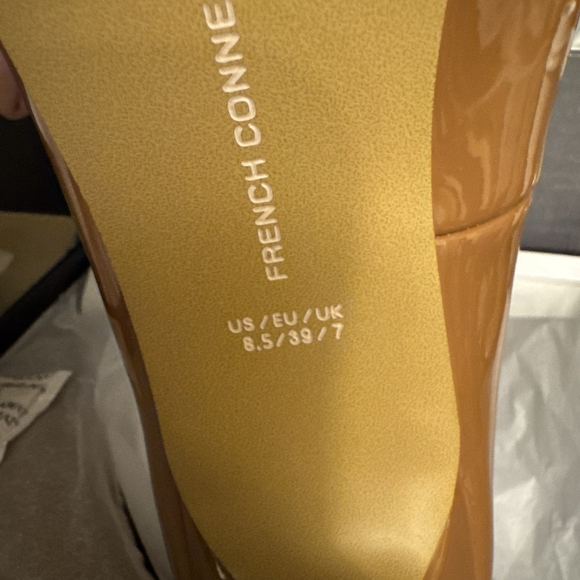 French Connection Patent Faux Leather Pumps US Size 8.5 - Picture 10 of 11